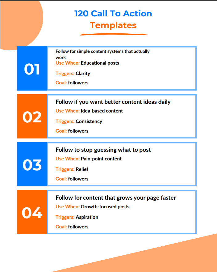 120 Call To Action Templates