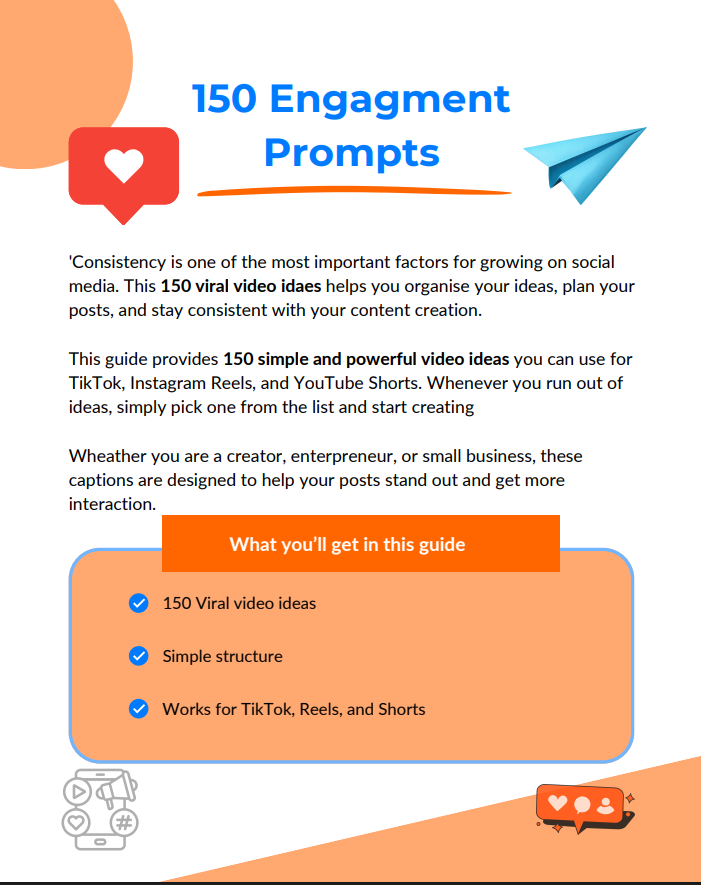 150 Engagement Prompts (elite version)