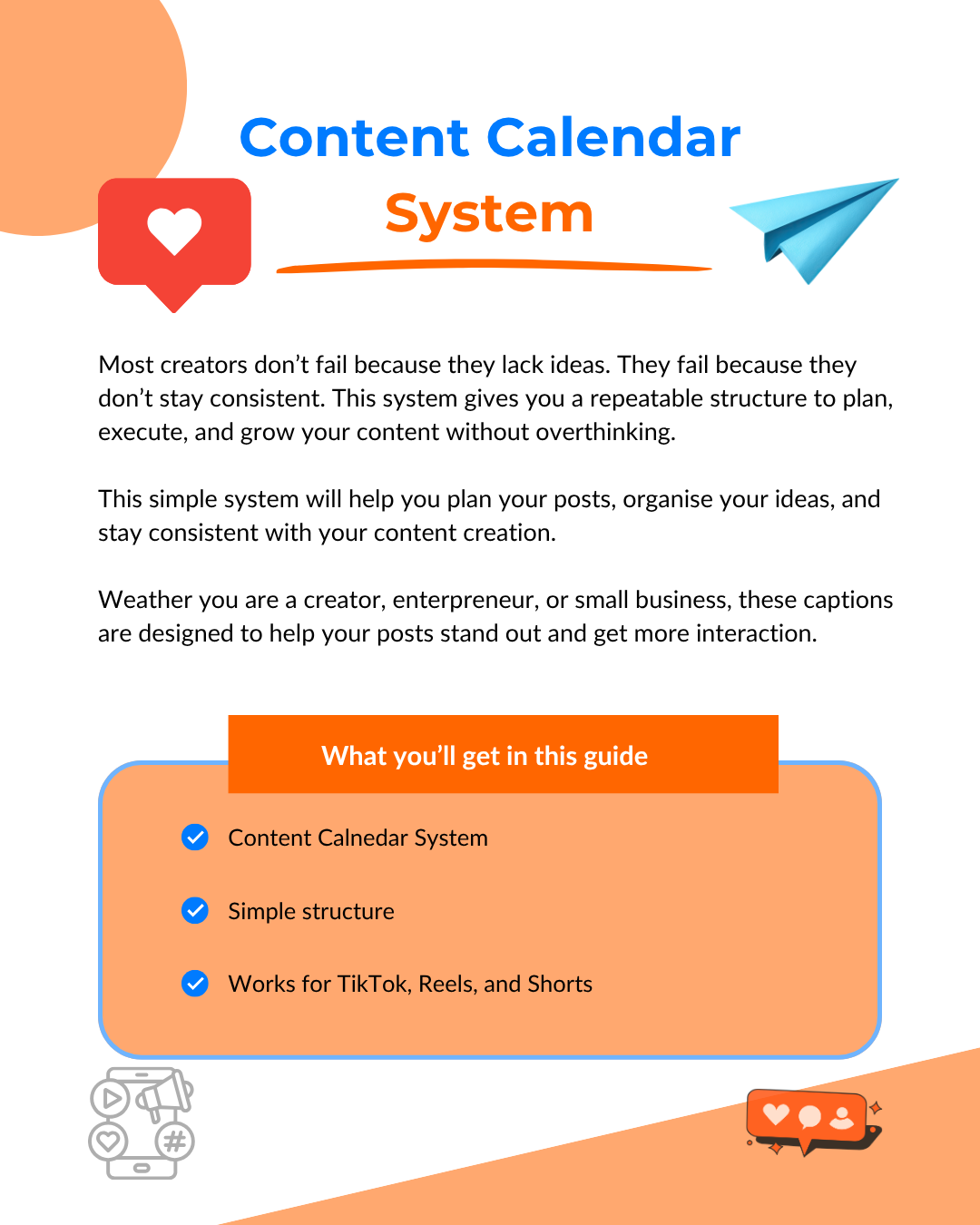 Weekly Content Calendar