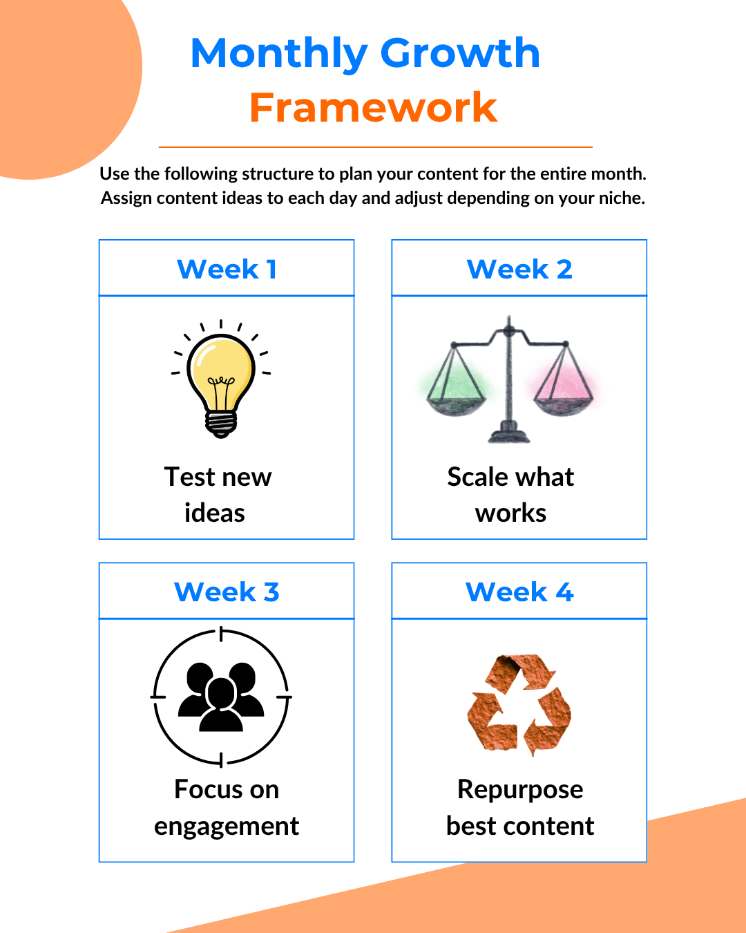 Weekly Content Calendar